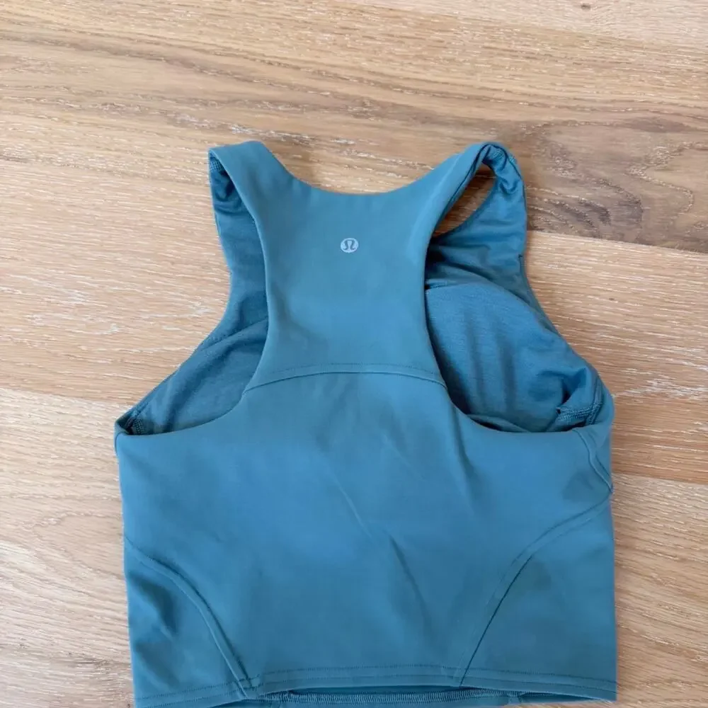 Lululemon size 4 align tank green women's